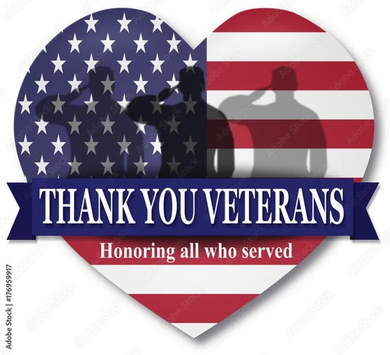 thank you veterans heart flag